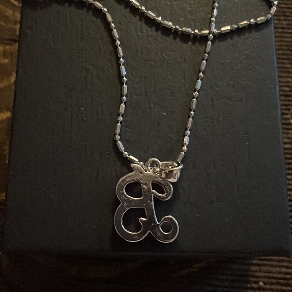 3/$10 Crystal encrusted “B” Initial Necklace - Picture 3 of 4